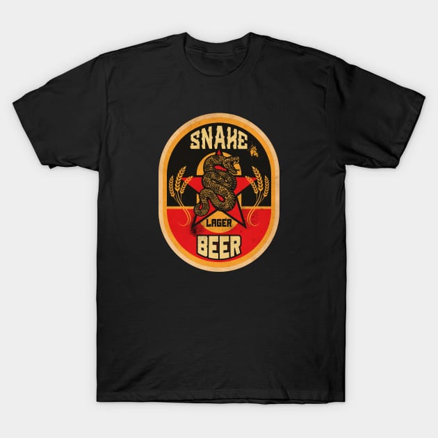 Snake Brewed Beer T-Shirt by CTShirts